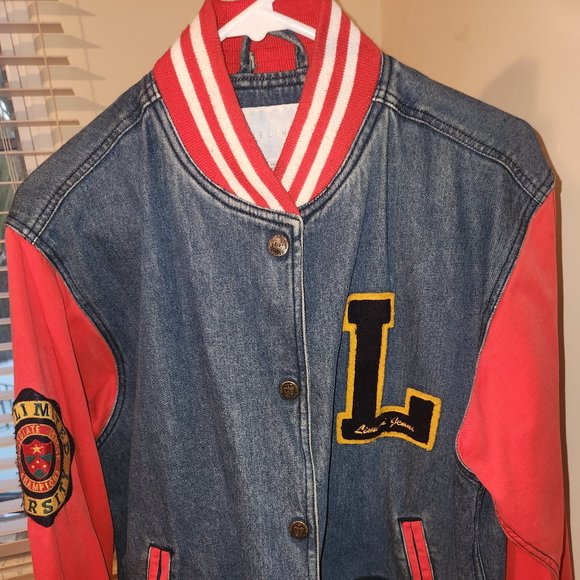 Gap Denim Varsity Jacket - Picture 1 of 4